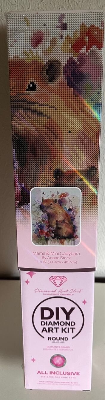 Mama & Mini Capybara by Adobe Stock Sealed Diamond Art Club